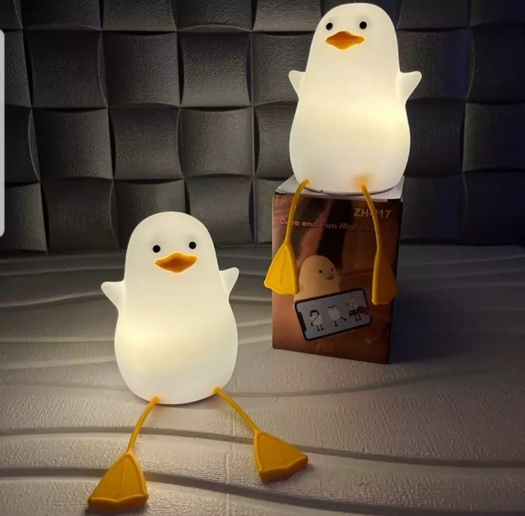 چراغ خواب ضربه ای سیلیکونی پرنده نشسته