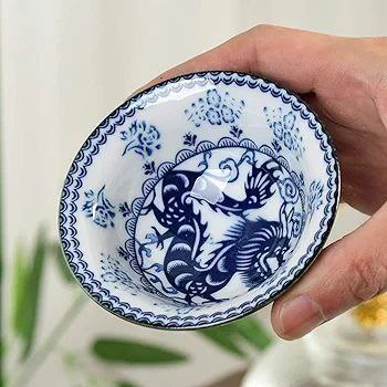 پیاله کوچک قلم آبی