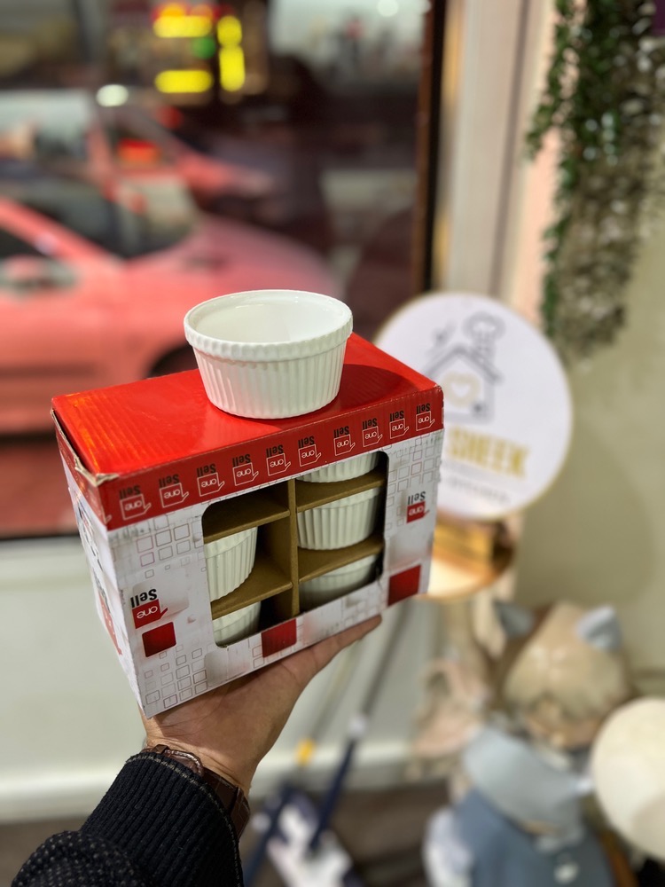 کاپ کیک سفید ۶عددی