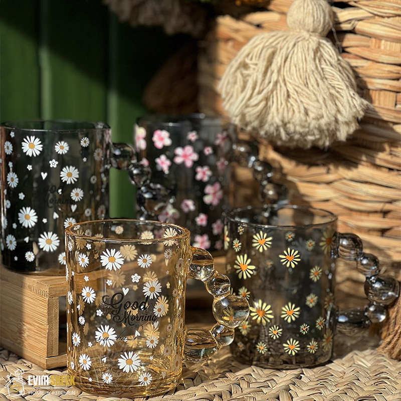 لیوان تکی فلاور دسته حلقه ای