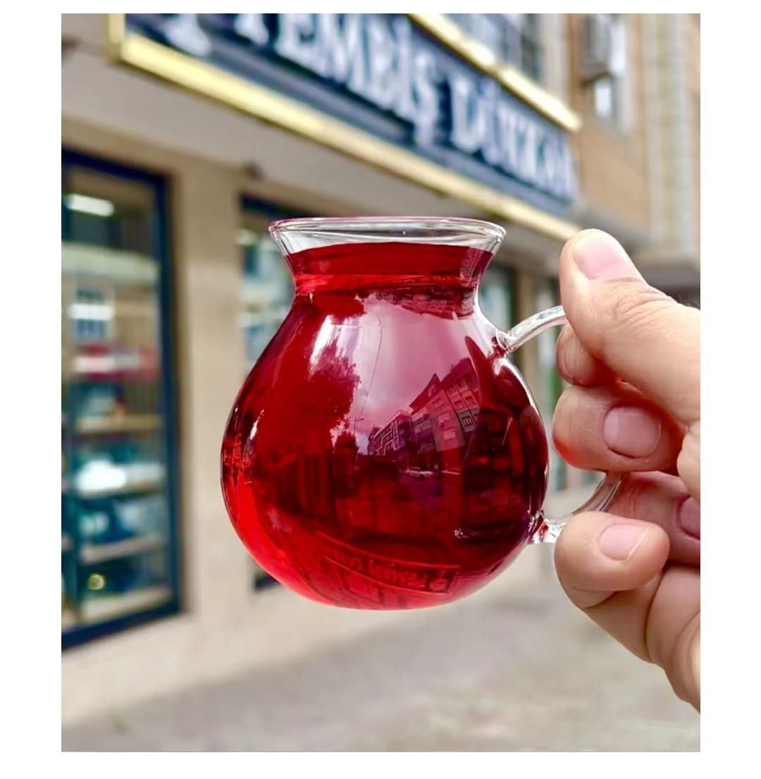 استکان کمر باریک دسته دار