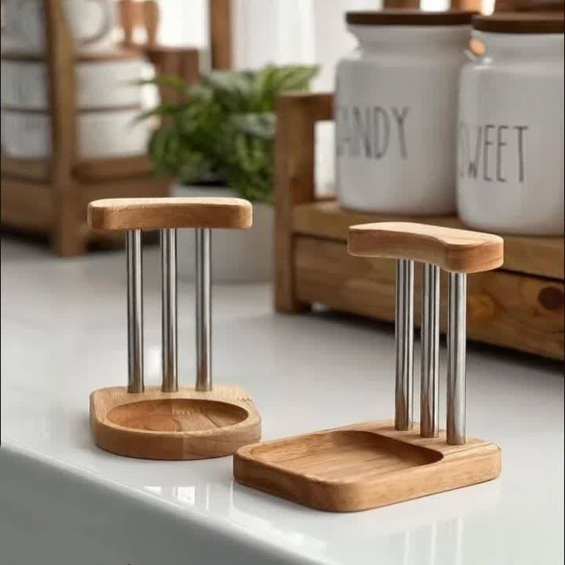 زیر قاشقی کنار گازی چوبی