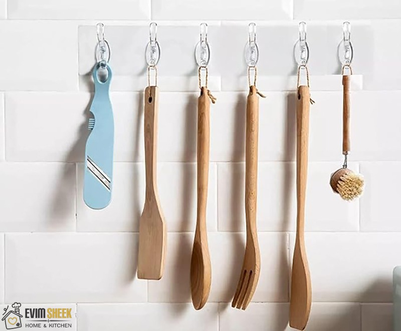 آویز پشت چسبدار 6 قلاب منعطف