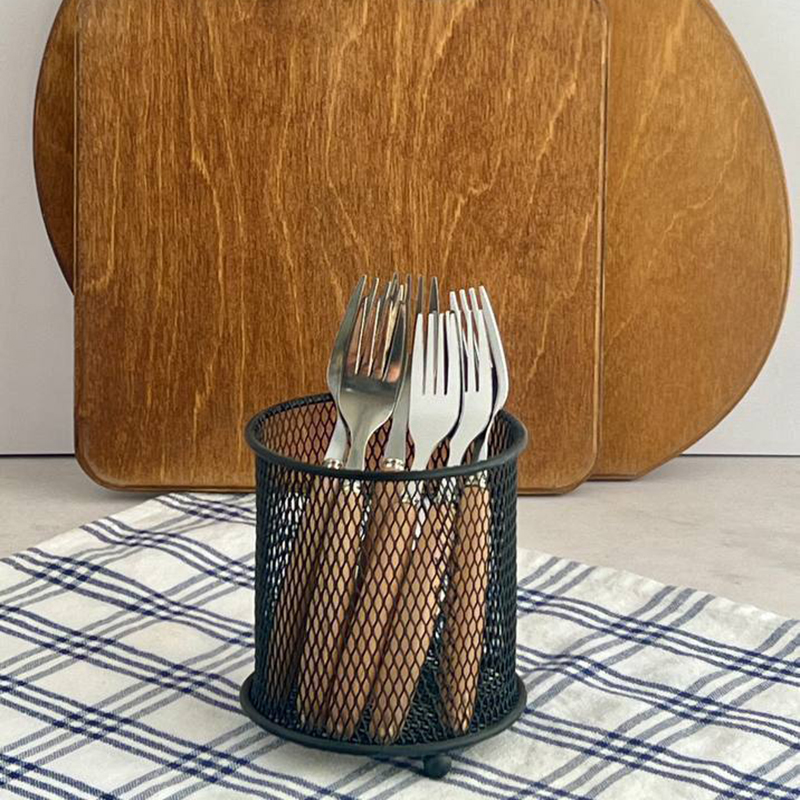 استند کفگیر و ملاقه رومیزی فلزی