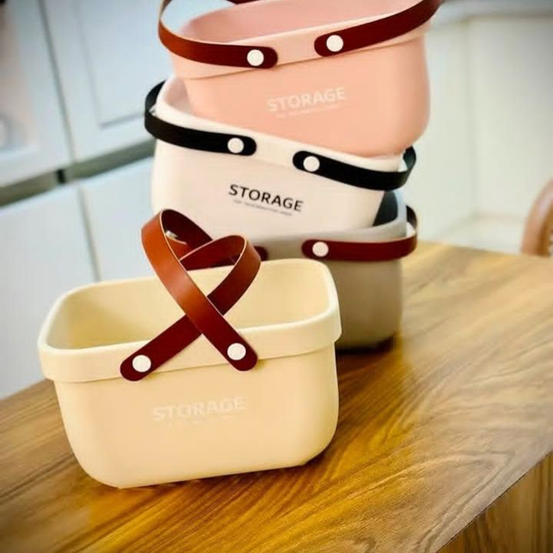 سبد دسته چرم استوریج کوچک