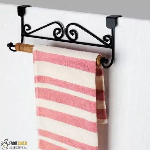 آویز حوله کابینتی مدل فلزی