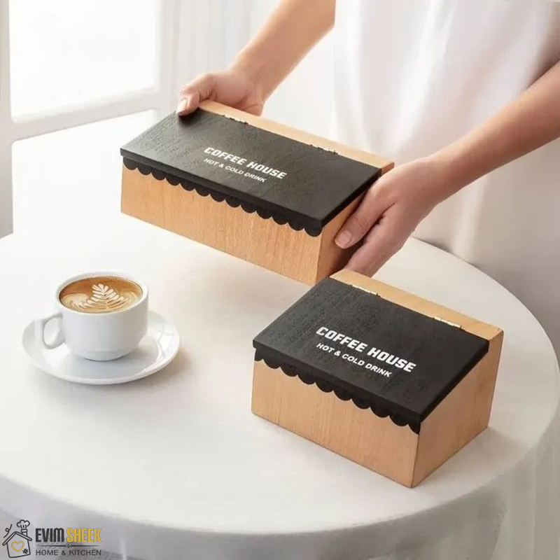 تی بگ چوبی طرح بیسکوییت کوچک