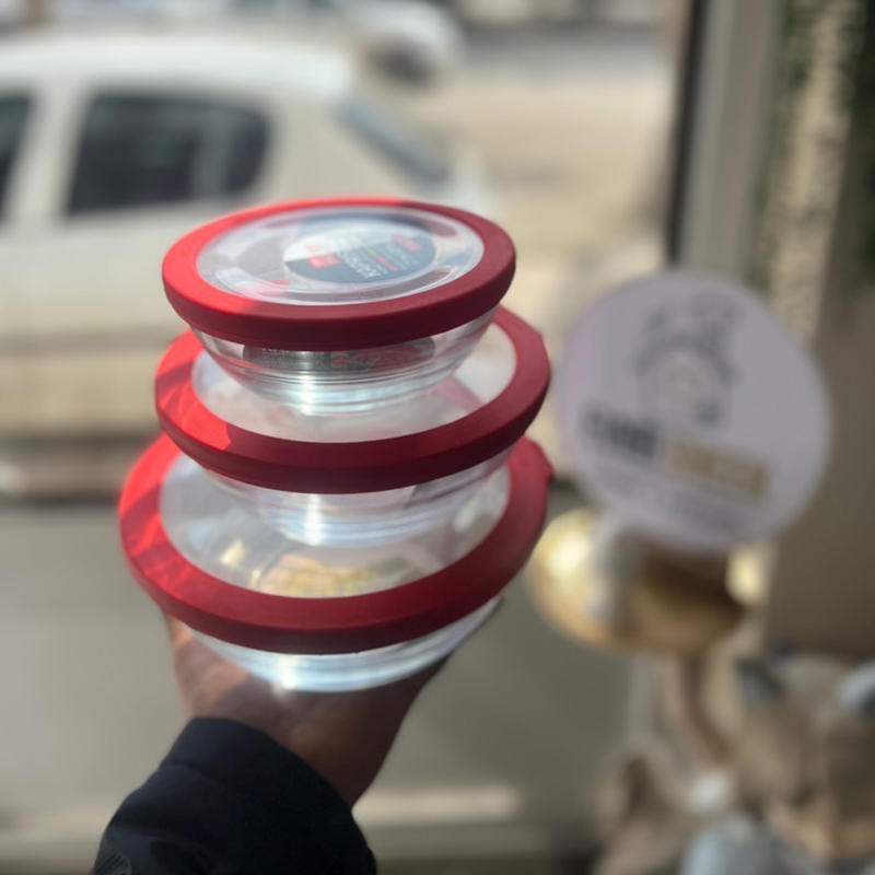 ظرف فریزری پیرکس مدل 3 تکه