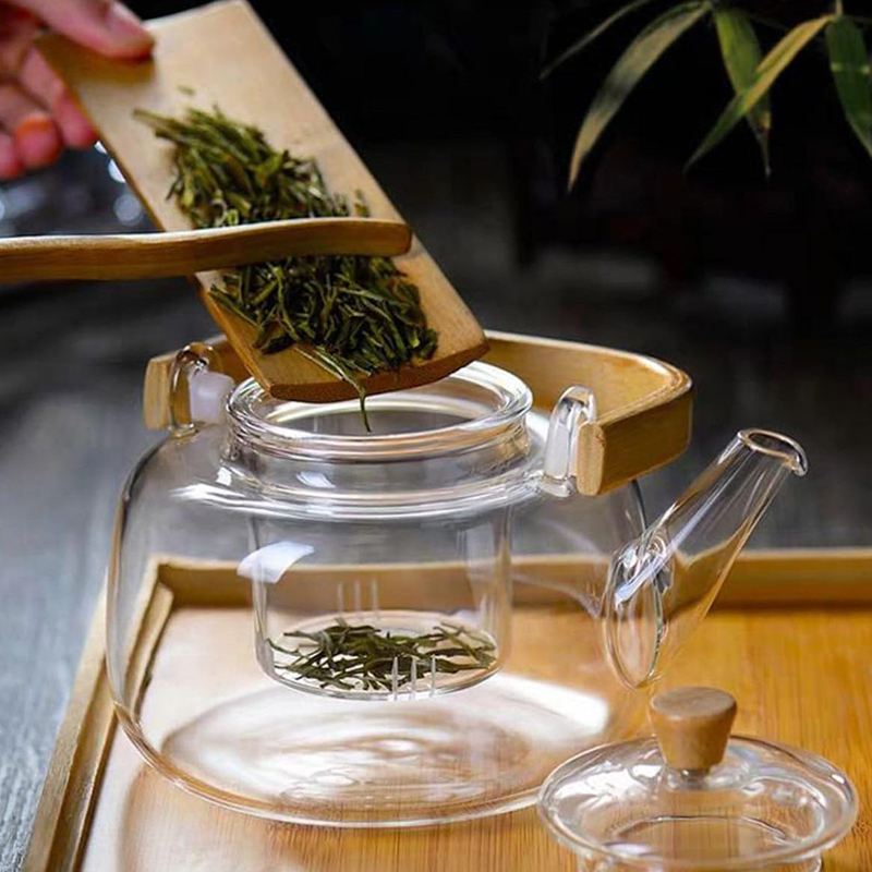 قوری پیرکس مدل دسته بامبو