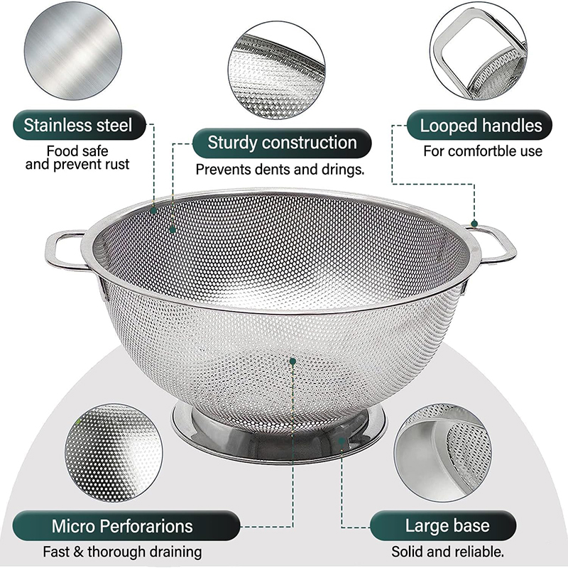 آبکش پانچ گرد مدل پایه دار