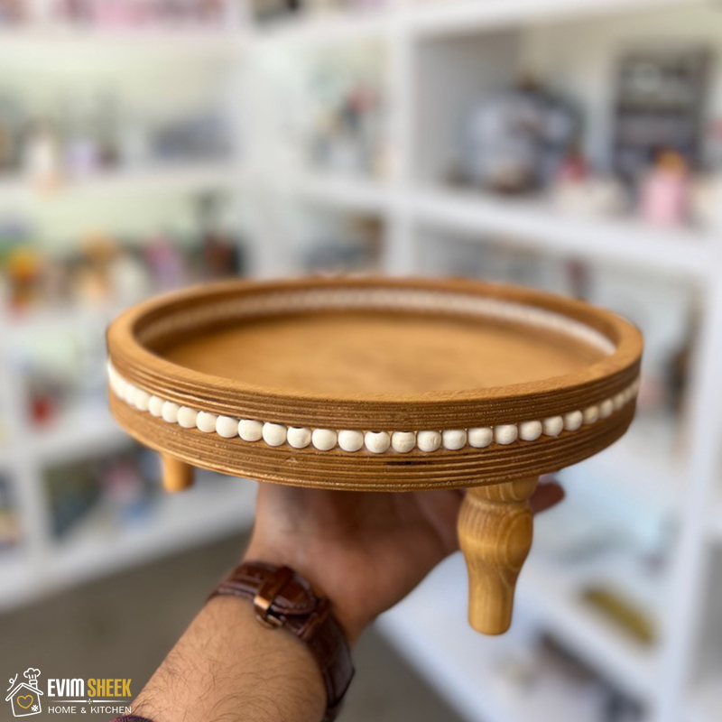 سینی گرد مهره دار مدل پایه خراط