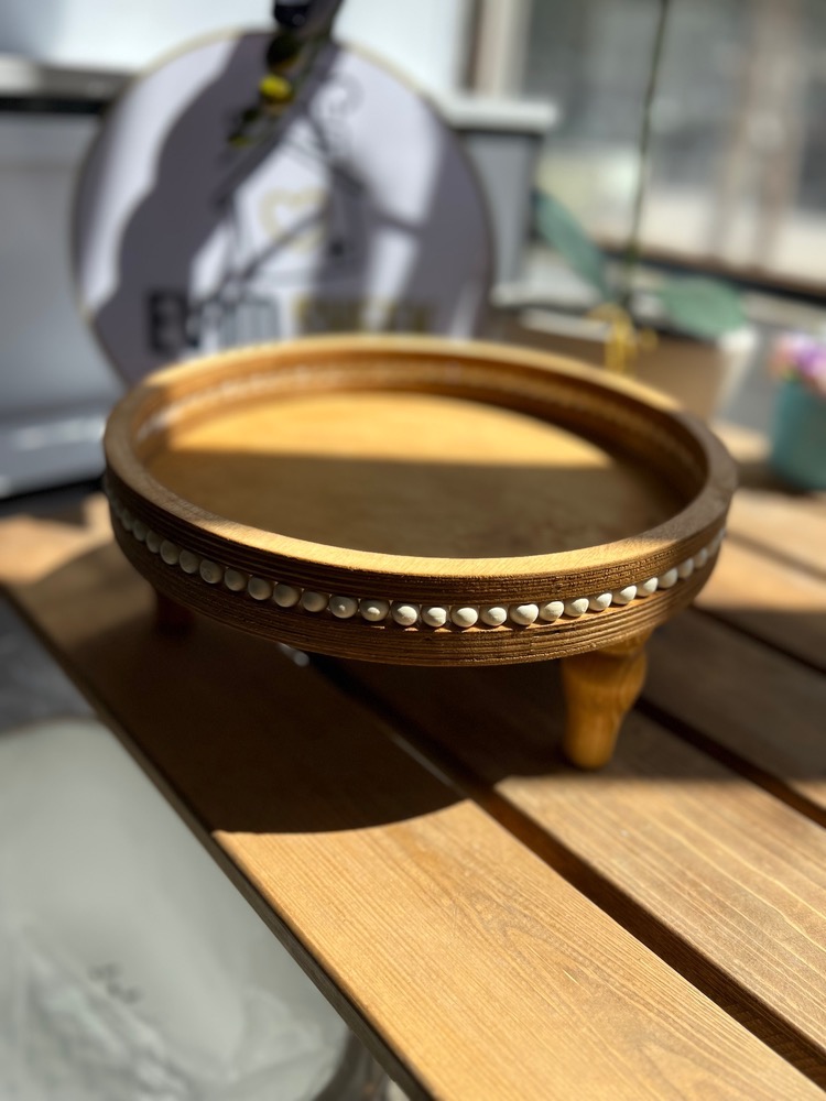 سینی گرد مهره دار مدل پایه خراط