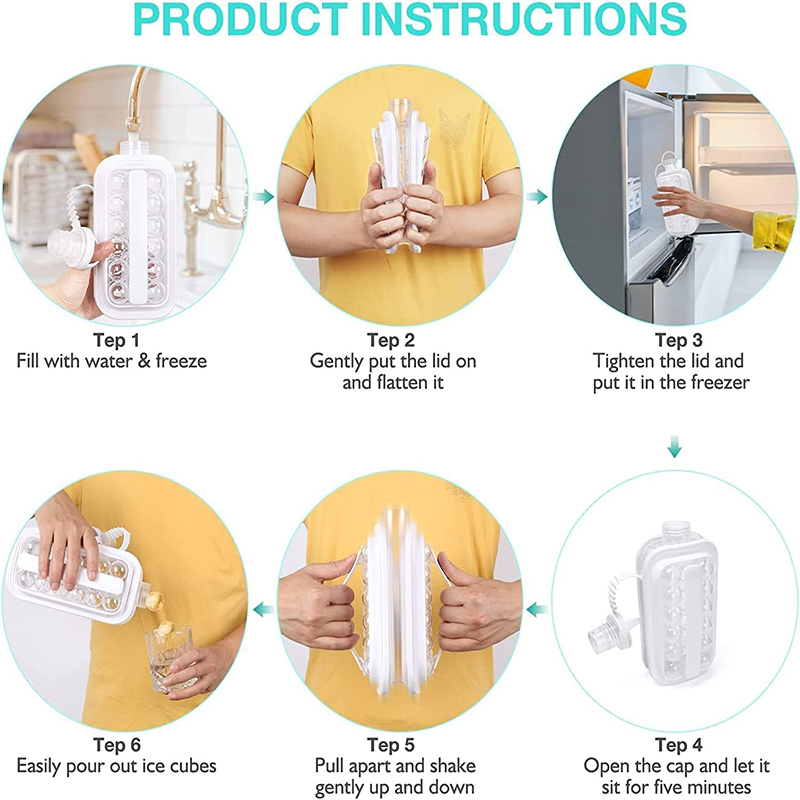 قمقمه و قالب یخ کروی سیلیکونی