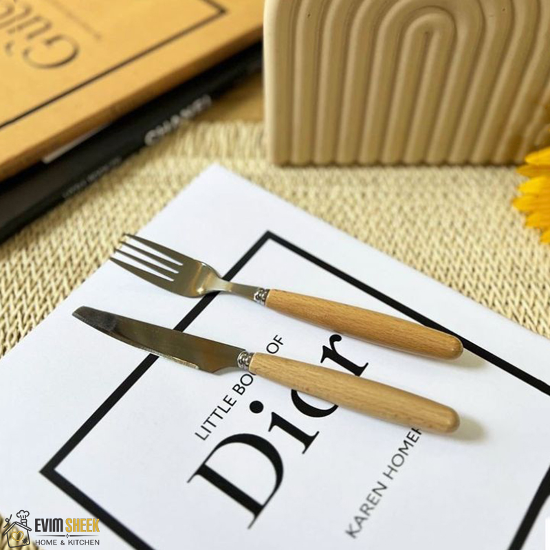 کارد میوه خوری مدل دسته بامبو