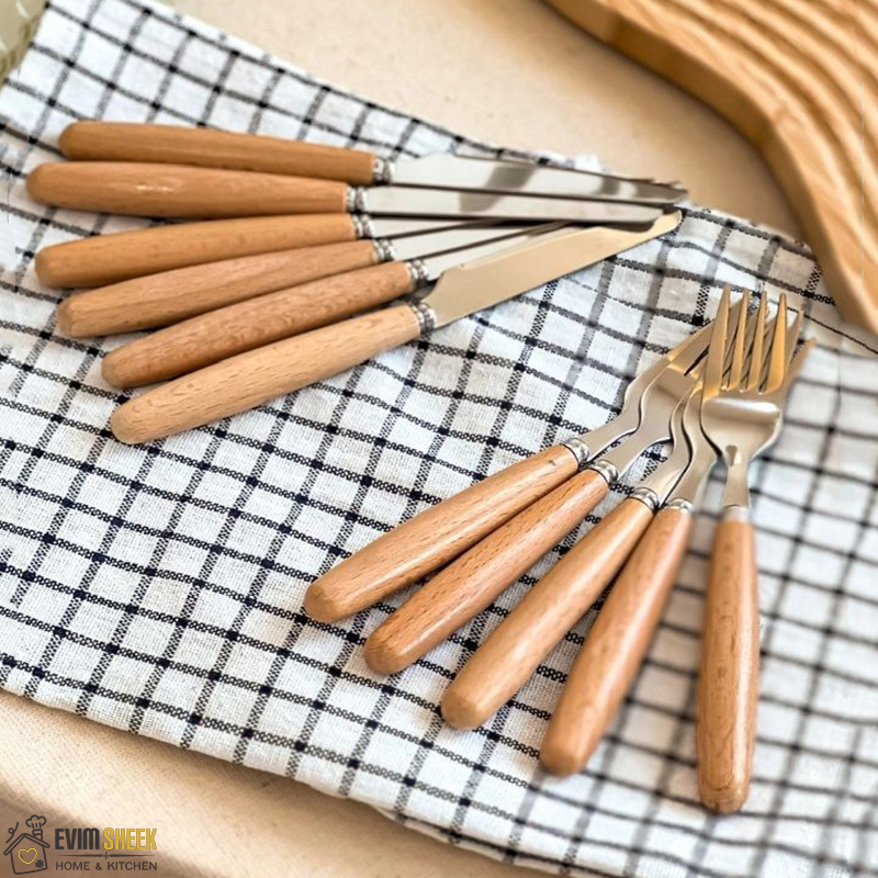 کارد میوه خوری مدل دسته بامبو