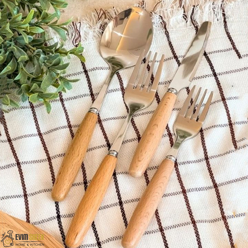 کارد میوه خوری مدل دسته بامبو