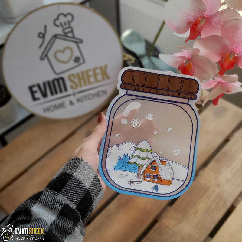 زیپ کیف مدل برفی