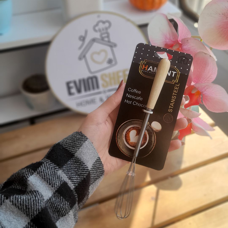 مینی همزن مدل دسته چوبی