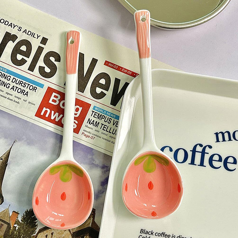 قاشق سرامیکی طرحدار