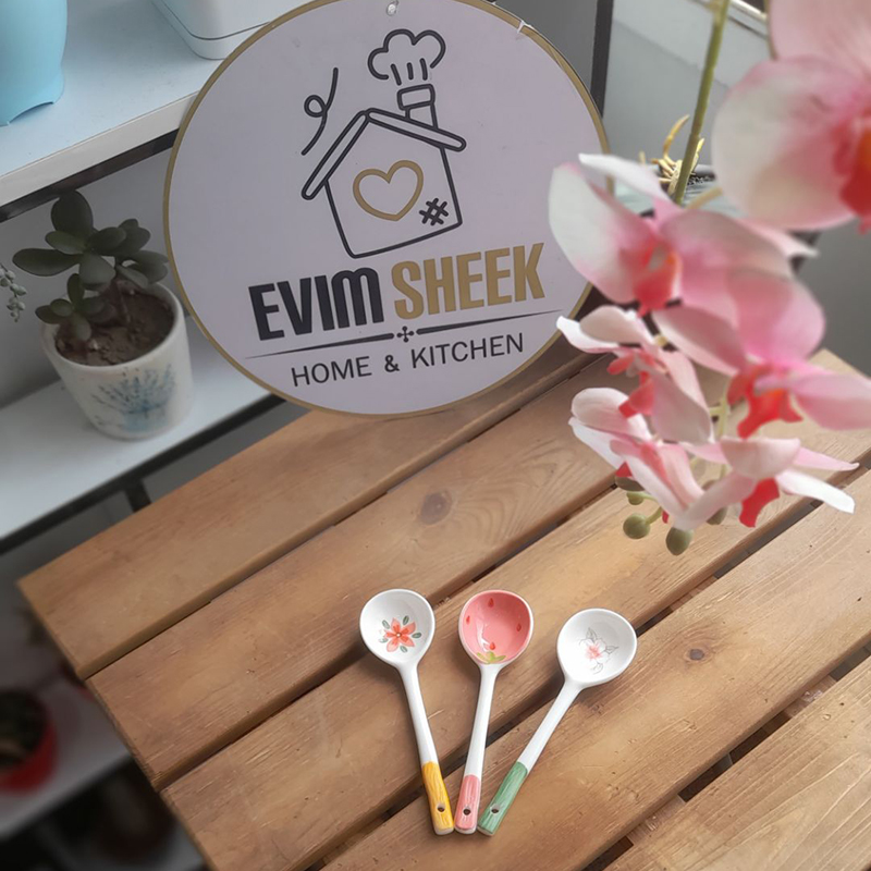 قاشق سرامیکی طرحدار