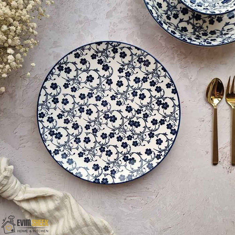 پیش دستی گل آبی