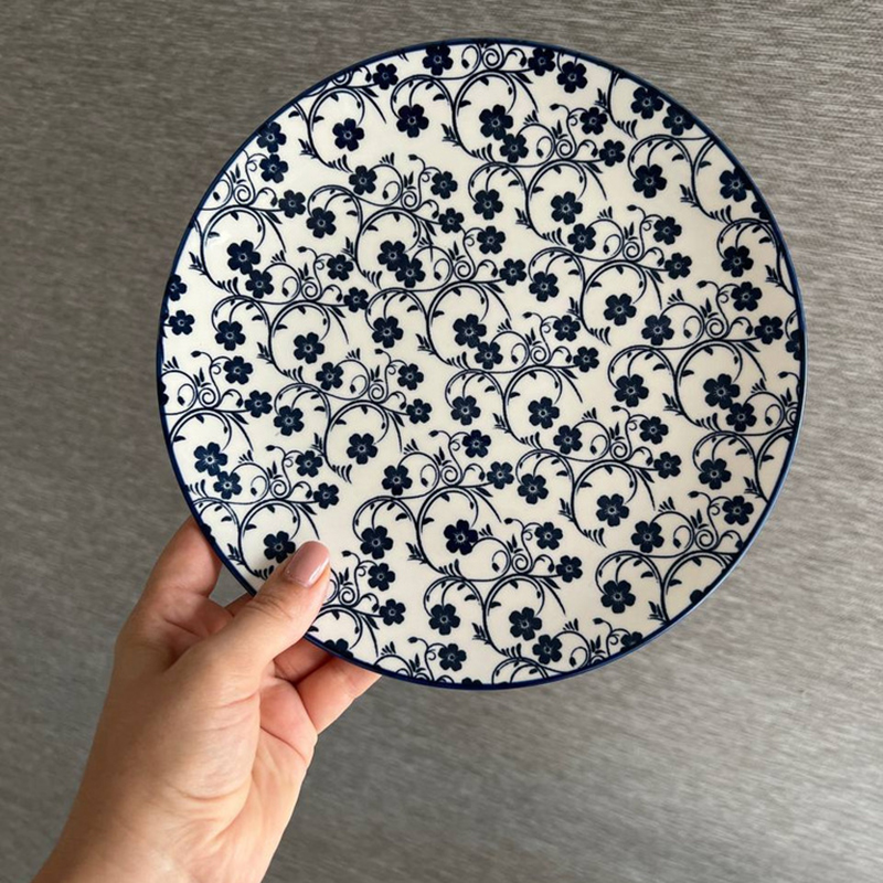 پیش دستی گل آبی