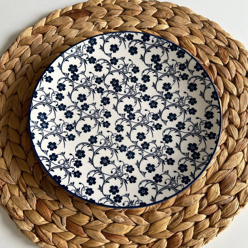 پیش دستی گل آبی