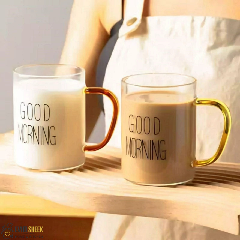 ماگ گودمورنینگ دسته رنگی