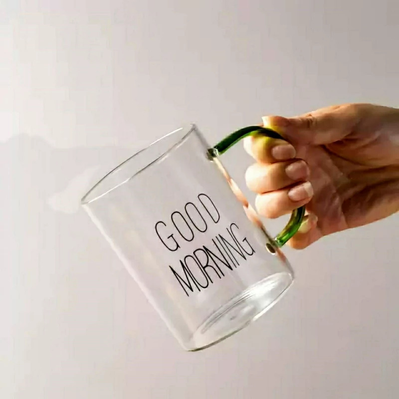 ماگ گودمورنینگ دسته رنگی