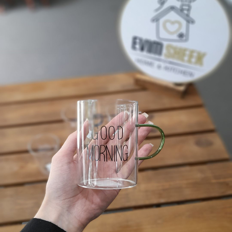 ماگ گودمورنینگ دسته رنگی