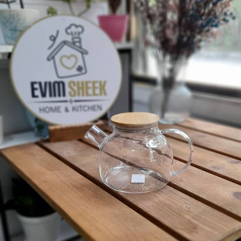 قوری پیرکس درب بامبو