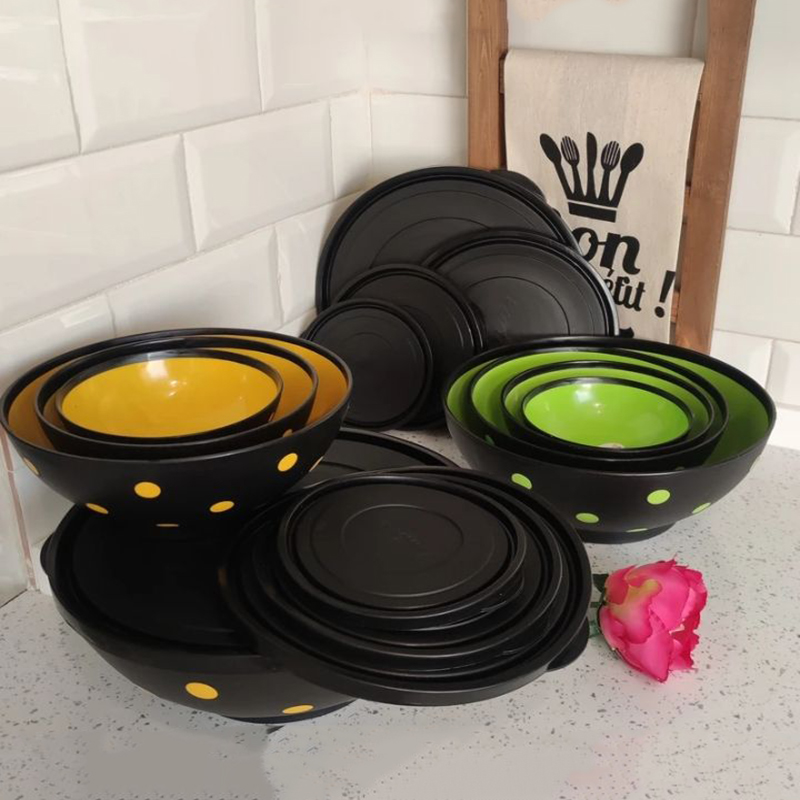 کاسه خالدار مدل درب دار