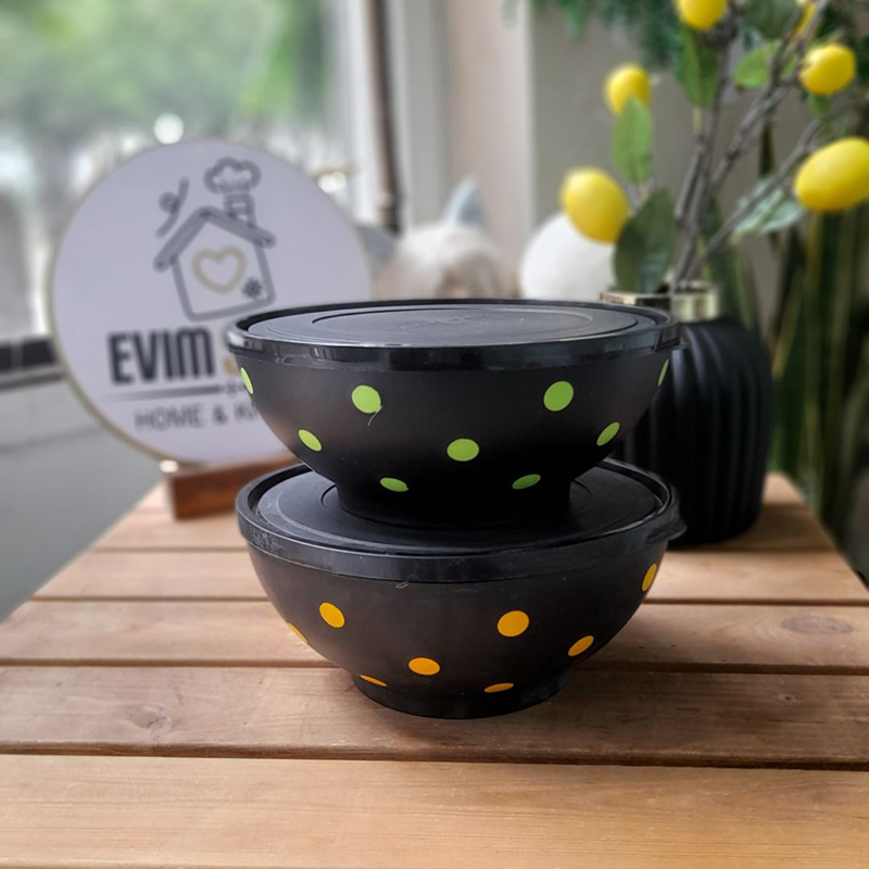 کاسه خالدار مدل درب دار