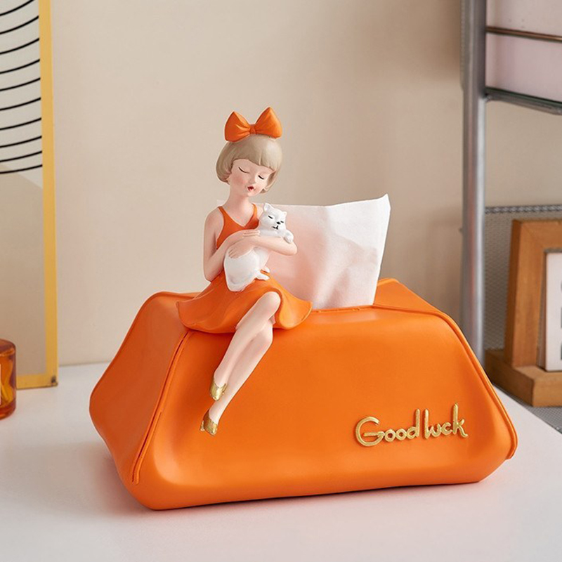 باکس دستمال کاغذی مدل دختر