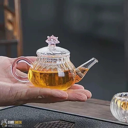 قوری زعفران مدل شکوفه