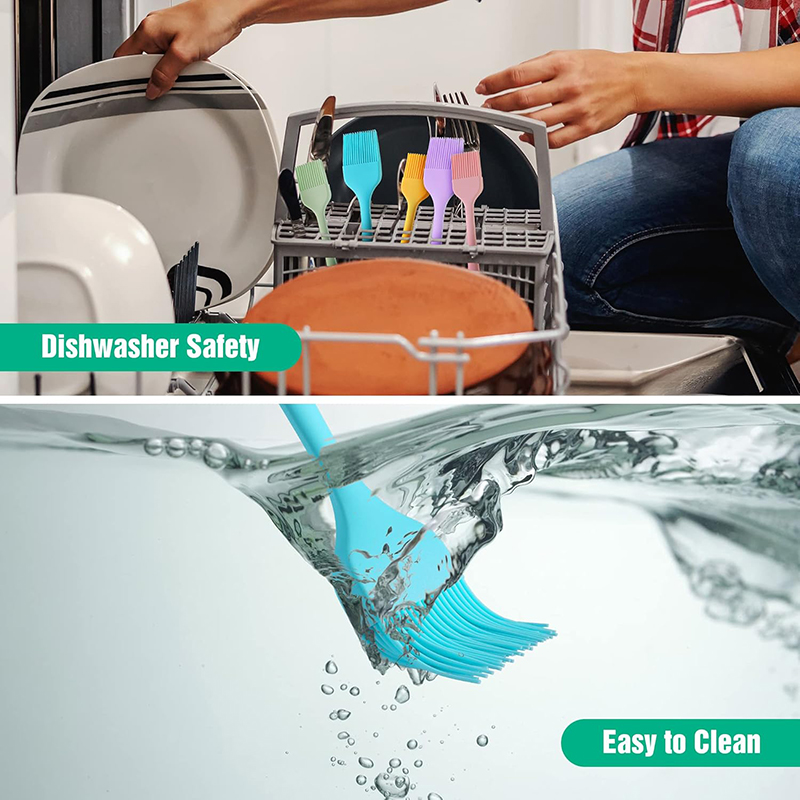 فرچه سیلیکونی مدل دسته رنگی