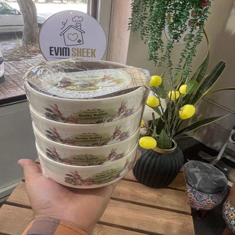 ست 4تکه پیاله Bobby Rabbit