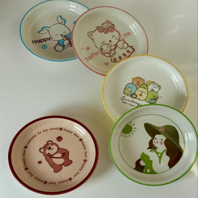 بشقاب پرسلین مدل فانتزی