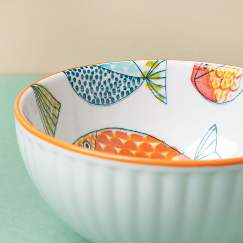 کاسه پرسلین مدل ماهی