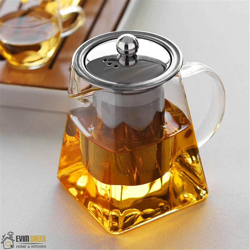 قوری پیرکس مدل کف مربع