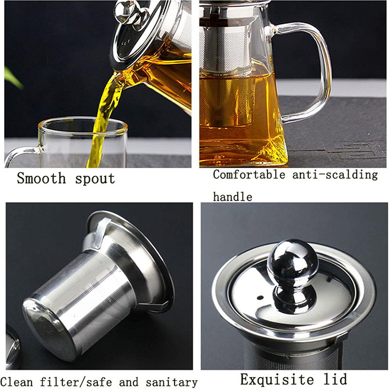 قوری پیرکس مدل کف مربع