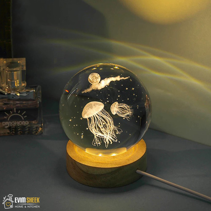 گوی زیره چوبی مدل چراغ دار