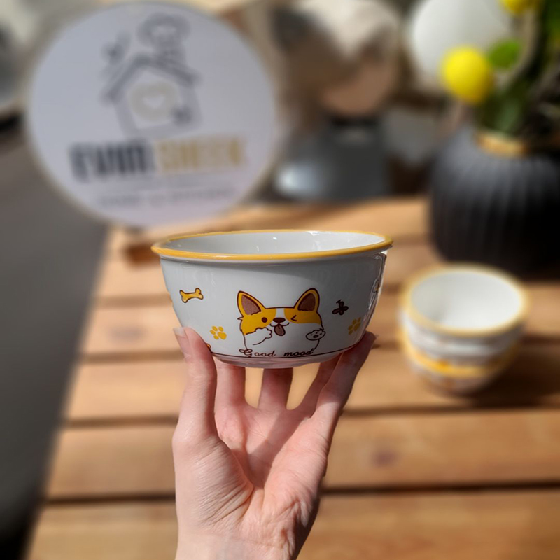پیاله پرسلین مدل good mood
