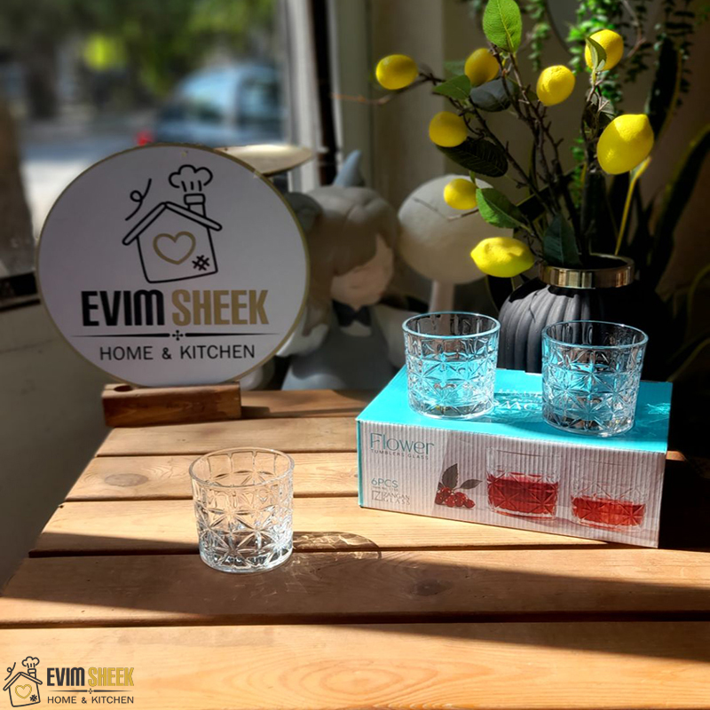 نیم لیوان مدل فلاور