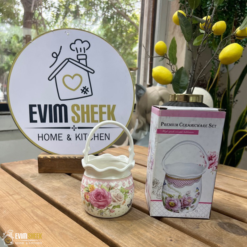 سبد دسته دار مدل لبه چین