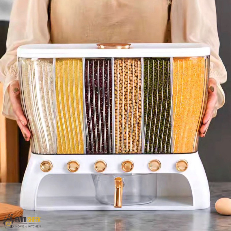 جا حبوباتی 6 خانه