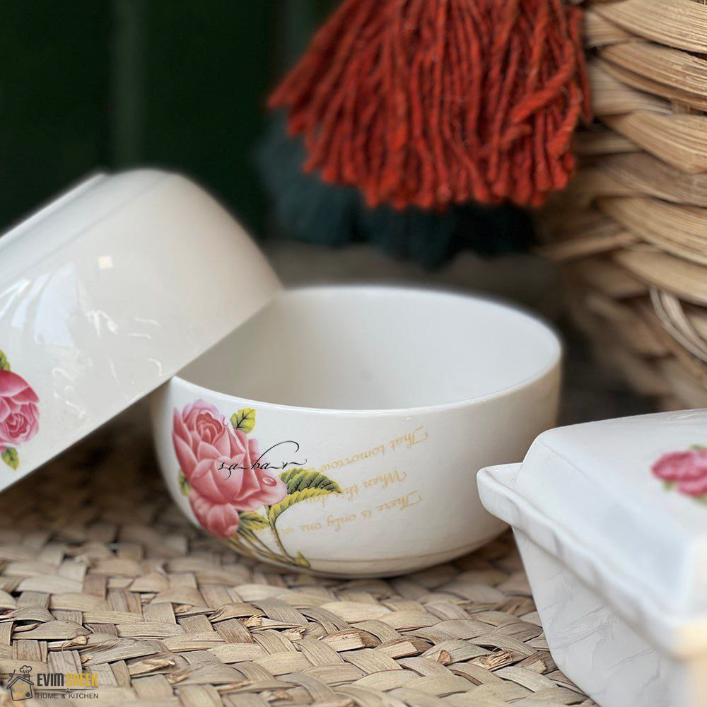 پیاله مدل گل سرخ