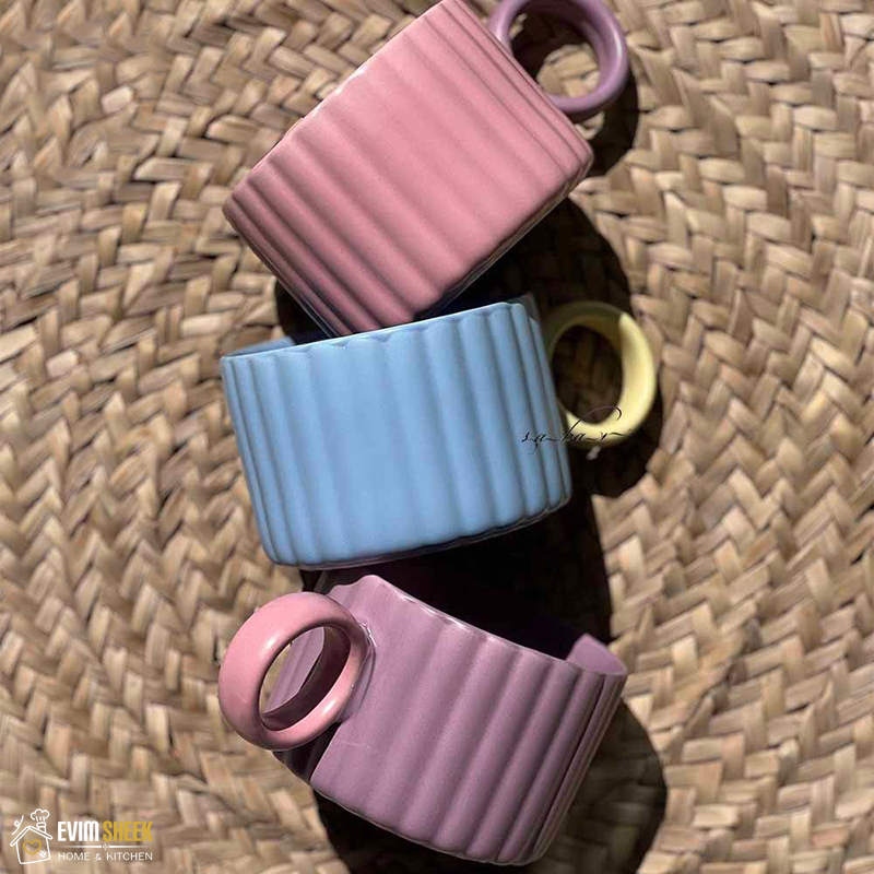 ماگ سرامیکی دسته حلقه ای