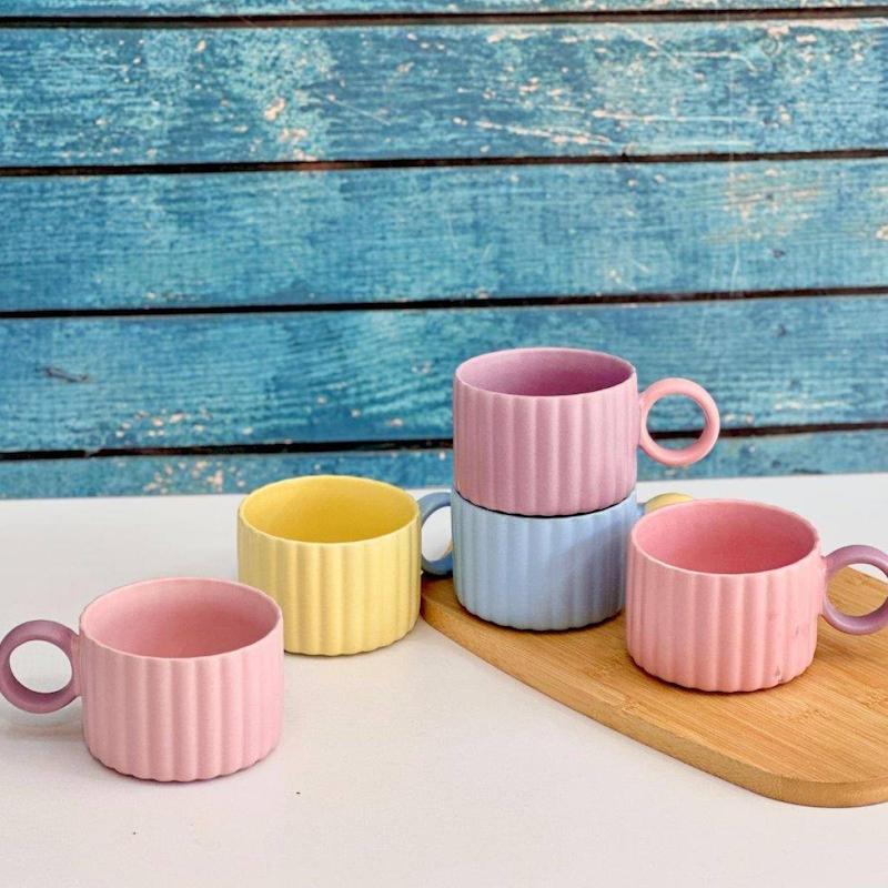 ماگ سرامیکی دسته حلقه ای