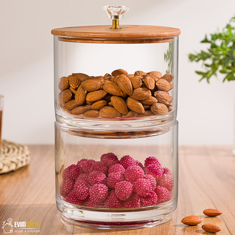 شکلات خوری دو طبقه درب چوبی